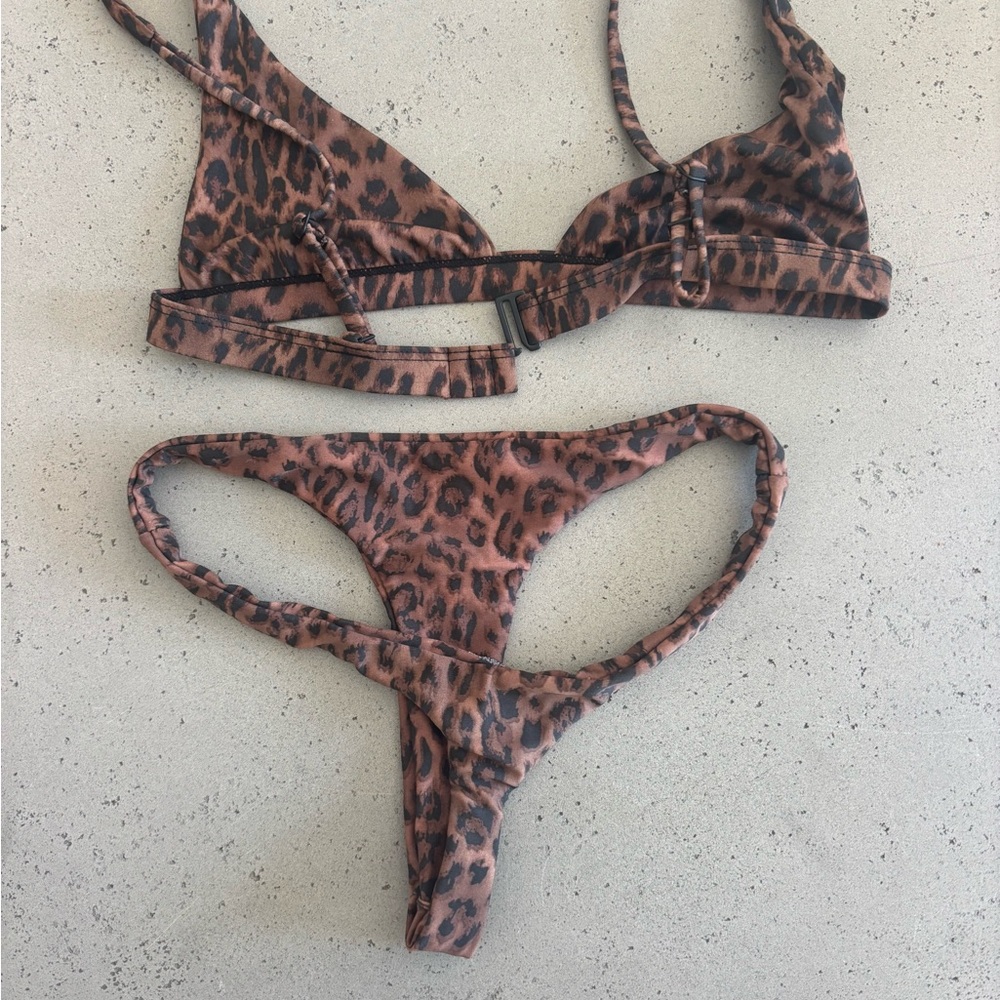 Leopard Print Bikini Set - Picture 2 of 3